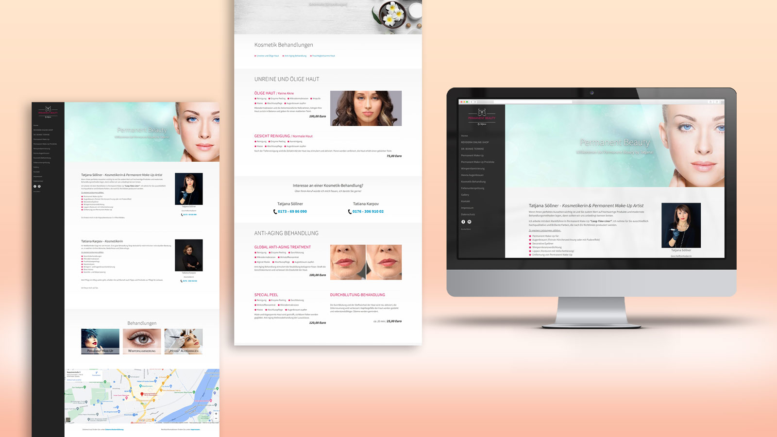 Permanent Beauty - Responsive Website