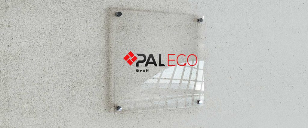 Paleco GmbH - Logo auf Glass